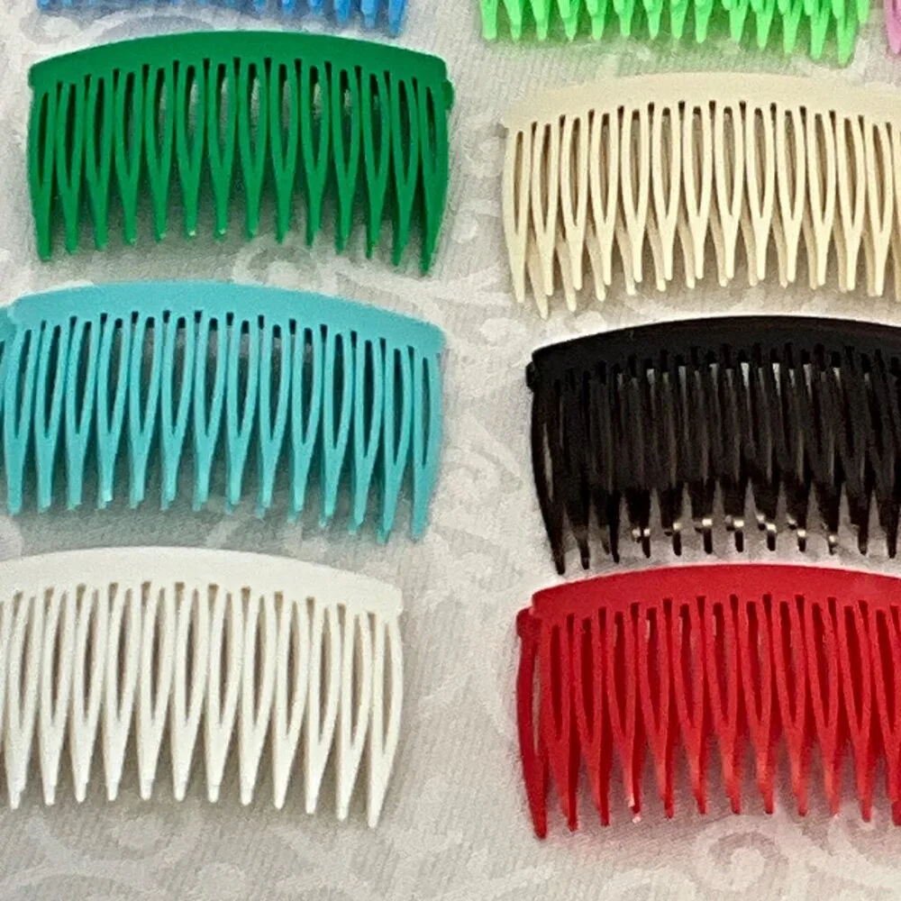 Set Of 30 Colorful Plastic Hair Combs For Women‎ & Girls